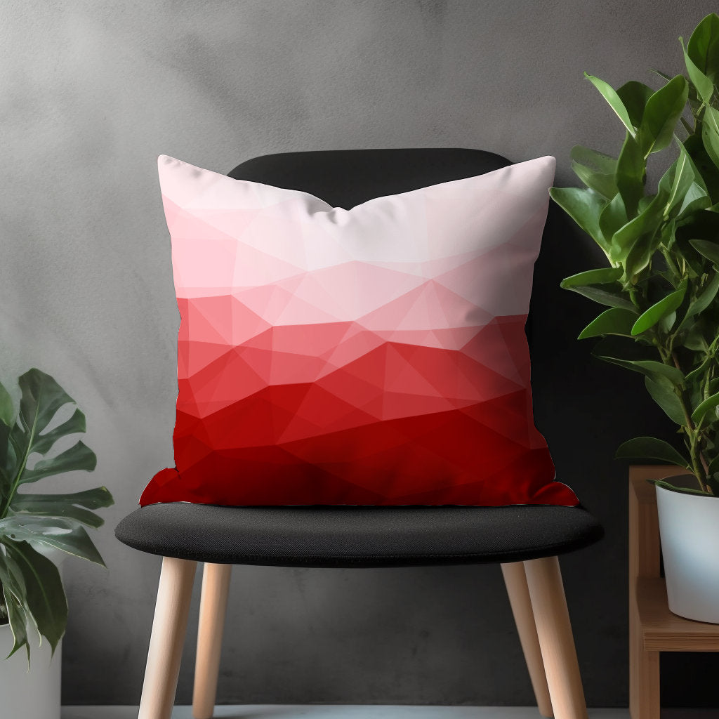 Red Modern Pillow Cover, Cherry Abstract Floral Cushion Case, Retro Living Room Decoration, Burgundy Bedroom Throw Pillow Case