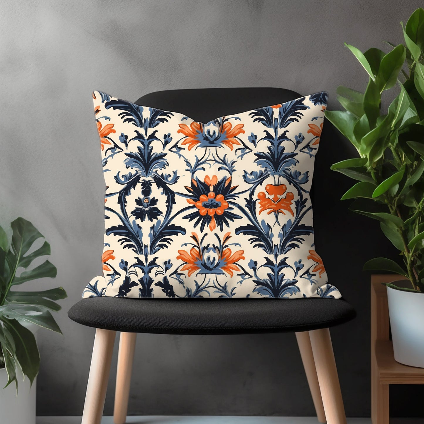 Blossom Floral Pillow Cover, Colorful Flower Modern Euro Pillow Shams, Decorative Bedroom Throw Pillow Case, Living Room Decoration