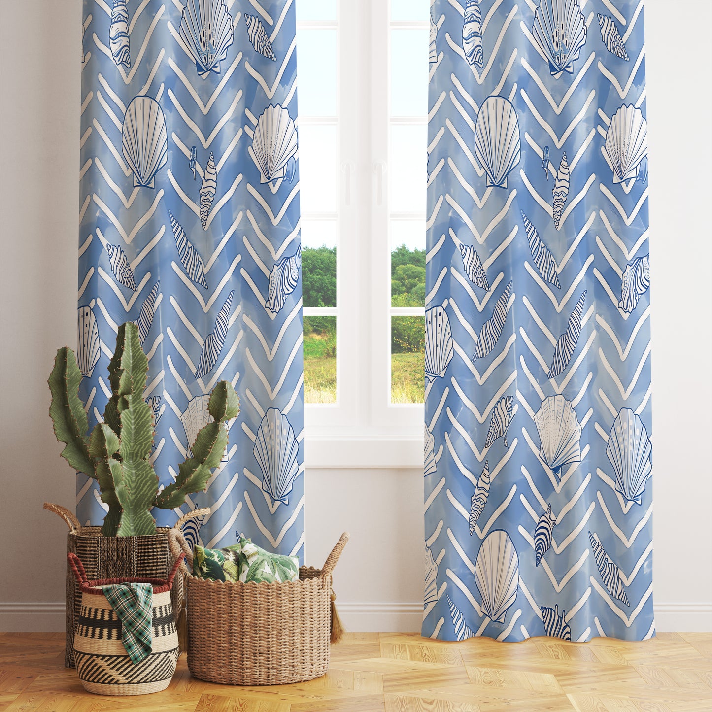 Coastal Curtains Coral Seastar Window Treatments