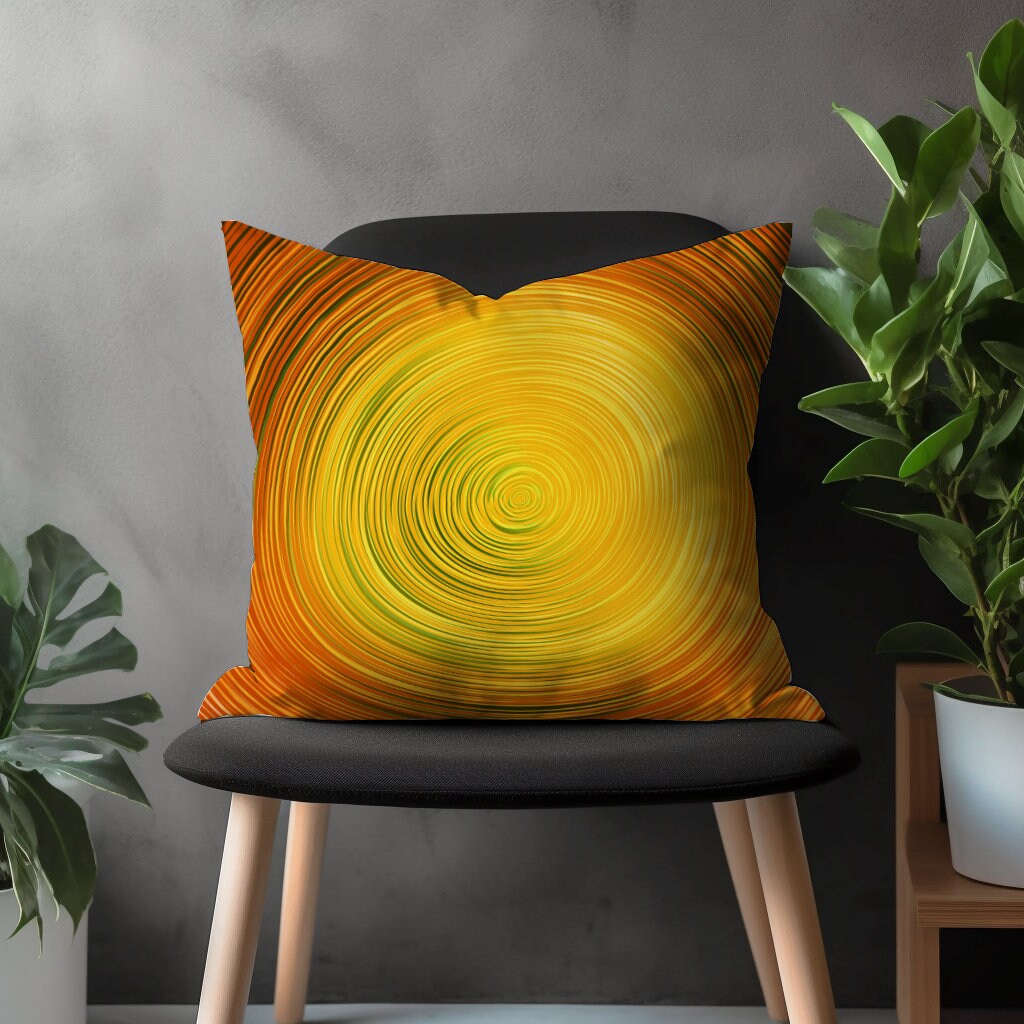 Modern Abstract Pillow Cover, Terracotta Cushion Case, Brick Bedroom Throw Pillow, Orange Living Room Decoration, Boho Home Decor