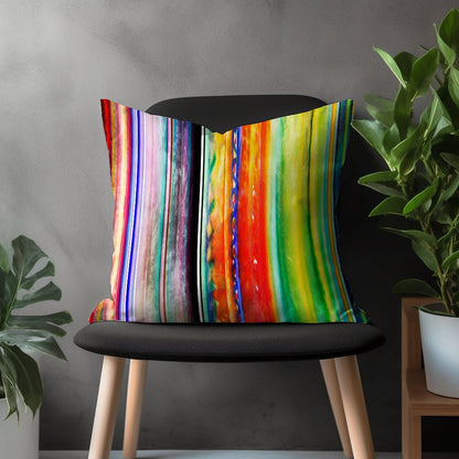 Abstract Vivid Pillow Cover, Vibrant Custom Decorative Throw Pillow Case, Colorful Modern Bedroom Pillow Sham, Living Room Decoration