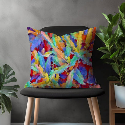 Abstract Vivid Pillow Cover, Vibrant Custom Decorative Throw Pillow Case, Colorful Modern Bedroom Pillow Sham, Living Room Decoration