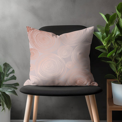 Blush Pillow Cover, Pale Pink Bedroom Decoration, Printed Euro Sham Cover, Modern Living Room Throw Pillow Case