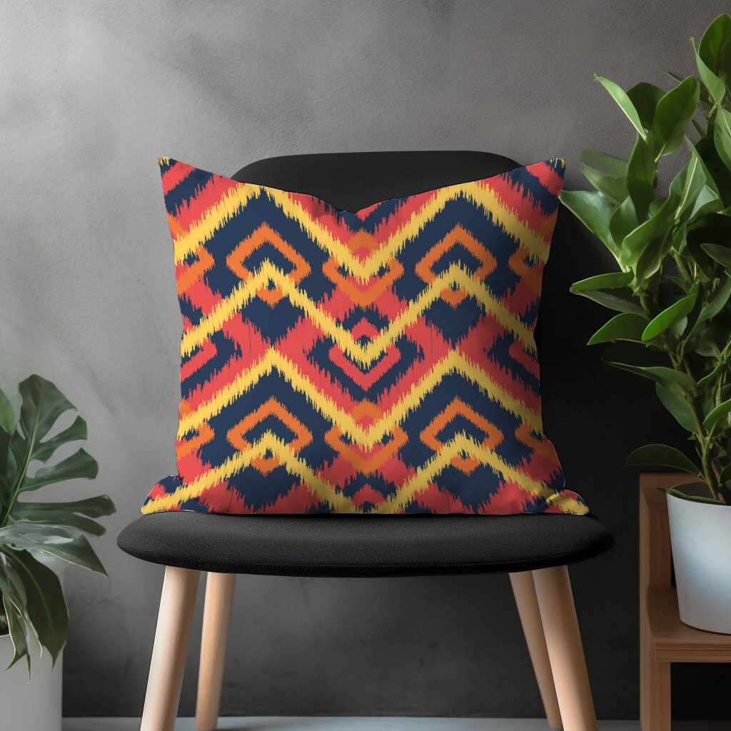 Ethnic Turkish Kilim Pillow Cover, Aztec Rug Cushion Case, Southwestern Farmhouse Living Room Decor, Traditional Bedroom Throw Pillow Case