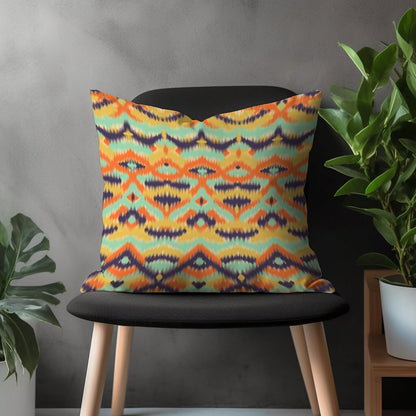 Tribal Aztec Pillow Cover, Southwestern Cushion Case, Ikat Living Room Decoration, Ethnic Bedroom Throw Pillow Case, Farmhouse Decor