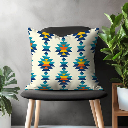 Ikat Geometric Pillow Cover, Diamond Cushion Case, Colorful Living Room Decoration, Boho Bedroom Throw Pillow Case, Arrow Pattern Home Decor