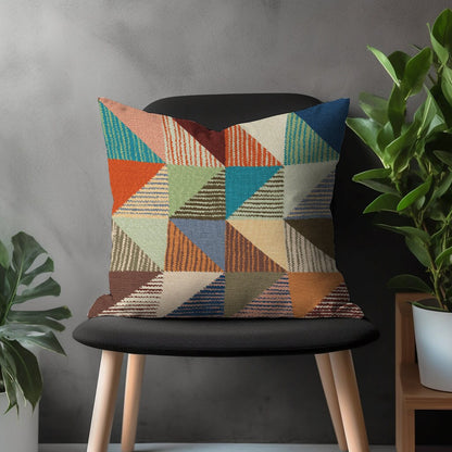 Southwestern Kilim Pillow Cover, Aztec Cushion Case, Ethnic Farmhouse Decoration, Turkish Pattern Bedroom Throw Pillow Case