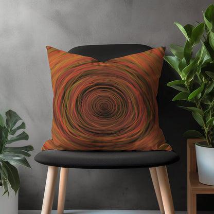 Modern Abstract Pillow Cover, Terracotta Cushion Case, Brick Bedroom Throw Pillow, Orange Living Room Decoration, Boho Home Decor