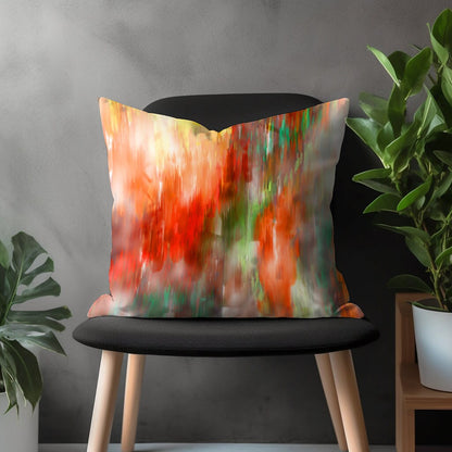 Brush Stroke Pillow Cover, Colourful Euro Sham Bedroom Throw Pillow Case, Abstract Living Room Decoration, Paint Effect Boho Home Decor