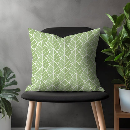 Green Abstract Pillow Cover, Grass Boho Cushion Case, Modern Lime Living Room Decor, Bedroom Throw Pillow Cover, Summer Trend Decoration