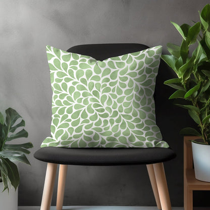 Green Abstract Pillow Cover, Grass Boho Cushion Case, Modern Lime Living Room Decor, Bedroom Throw Pillow Cover, Summer Trend Decoration