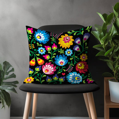 Blossom Throw Pillow Cover, Spring Floral Living Room Decoration, Flower Bedroom Decor, Decorative Pillow Sham, Custom Euro Sham