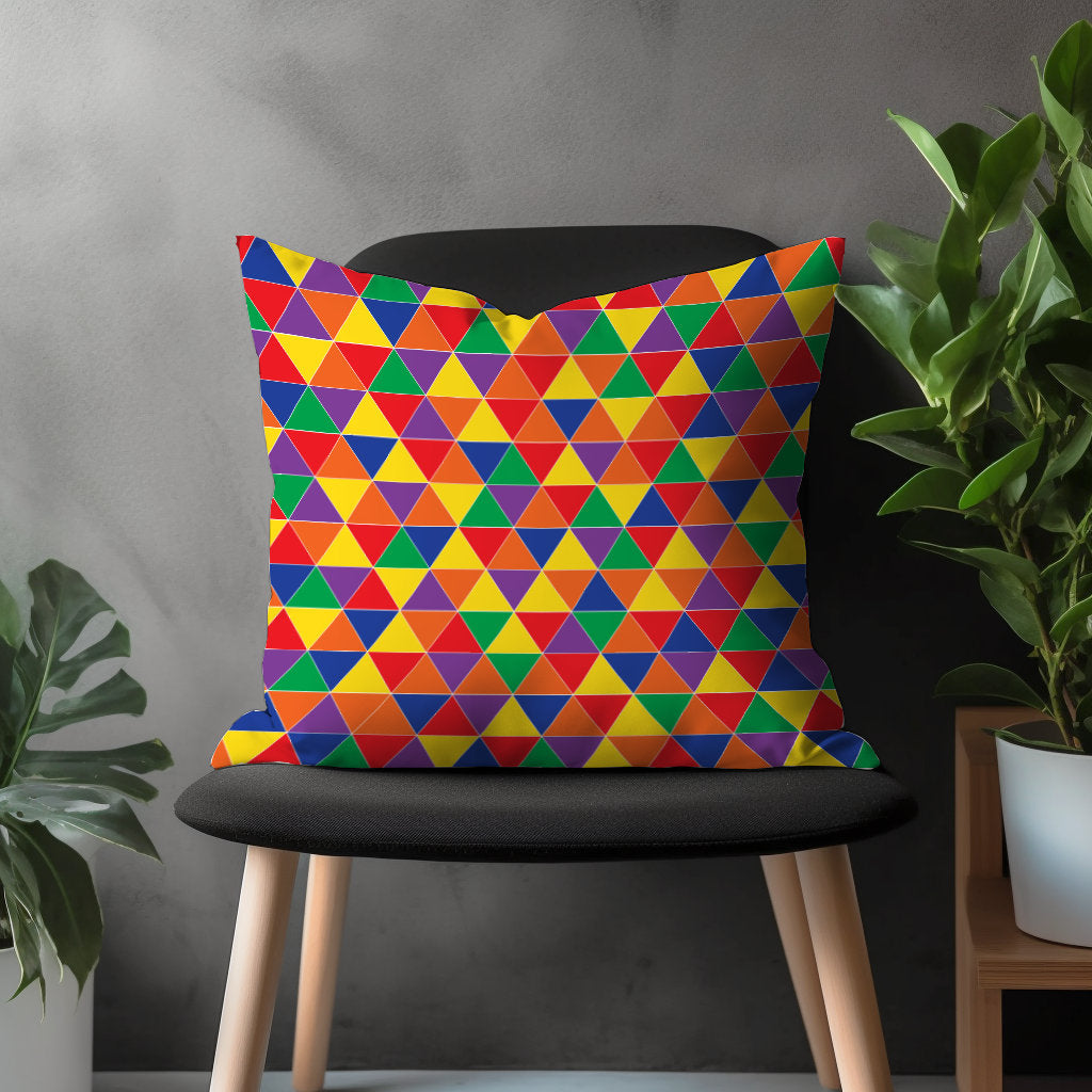 Abstract Retro Pillow Cover, Modern Colorful Cushion Case, Boho Living Room Decoration, Mid Century Modern Bedroom Throw Pillow Case