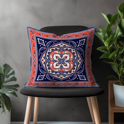 Rug Pillow Cover, Aztec Cushion Case, Traditional Living Room Decor, Southwestern Bedroom Throw Pillow Case, Ethnic Home Decoration