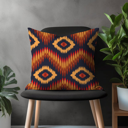 Southwestern Aztec Pillow Cover, Turkish Kilim Cushion Case, Ethnic Living Room Decoration, Rug Pattern Bedroom Decor, Brick Throw Pillow