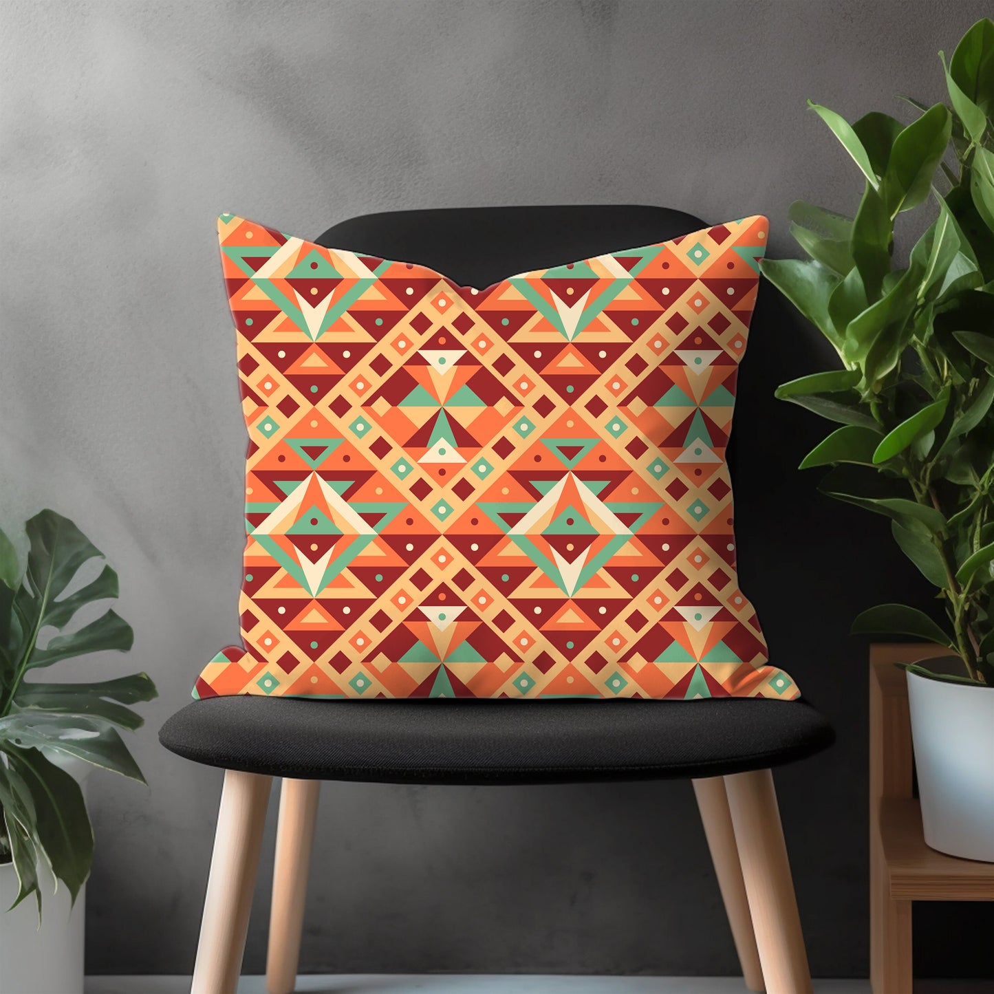 Ethnic Turkish Kilim Pillow Cover, Traditional Southwestern Farmhouse Decor, Aztec Bedroom Throw Pillow Case, Tribal Pattern Living Room