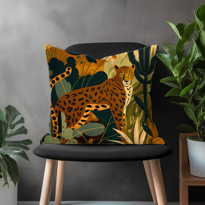 Tiger Pillow Cover, Safari Animal Euro Pillow Sham, Lion Couch Pillow Case, Jungle Bedroom Throw Pillow Cover, Wild Animal Living Room Decor