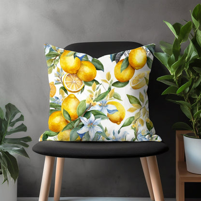 Lemon Pillow Cover, Lime Euro Pillow Shams, Orange Kitchen Decoration, Any Size Pillow Case, Housewarming Gift