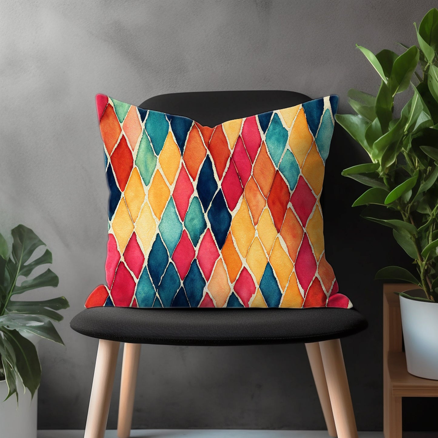 Mid Century Modern Pillow Cover Abstract Euro Pillow Case