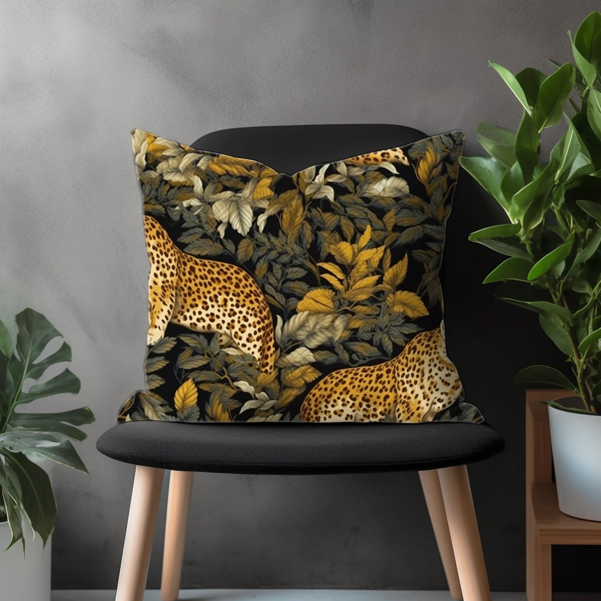 Tiger Pillow Cover, Safari Animal Euro Pillow Sham, Lion Couch Pillow Case, Jungle Bedroom Throw Pillow Cover, Wild Animal Living Room Decor