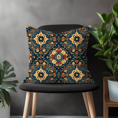 Black Floral Pillow Cover, Dark Flower Bedroom Throw Pillow Case, Farmhouse Euro Pillow Shams, Boho Living Room Couch Pillow Case