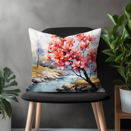 Autumn View Pillow Cover, Fall Landscape Bedroom Throw Pillow Case, Rustic Charm Living Room Decoration, Made to order Pillow Covers