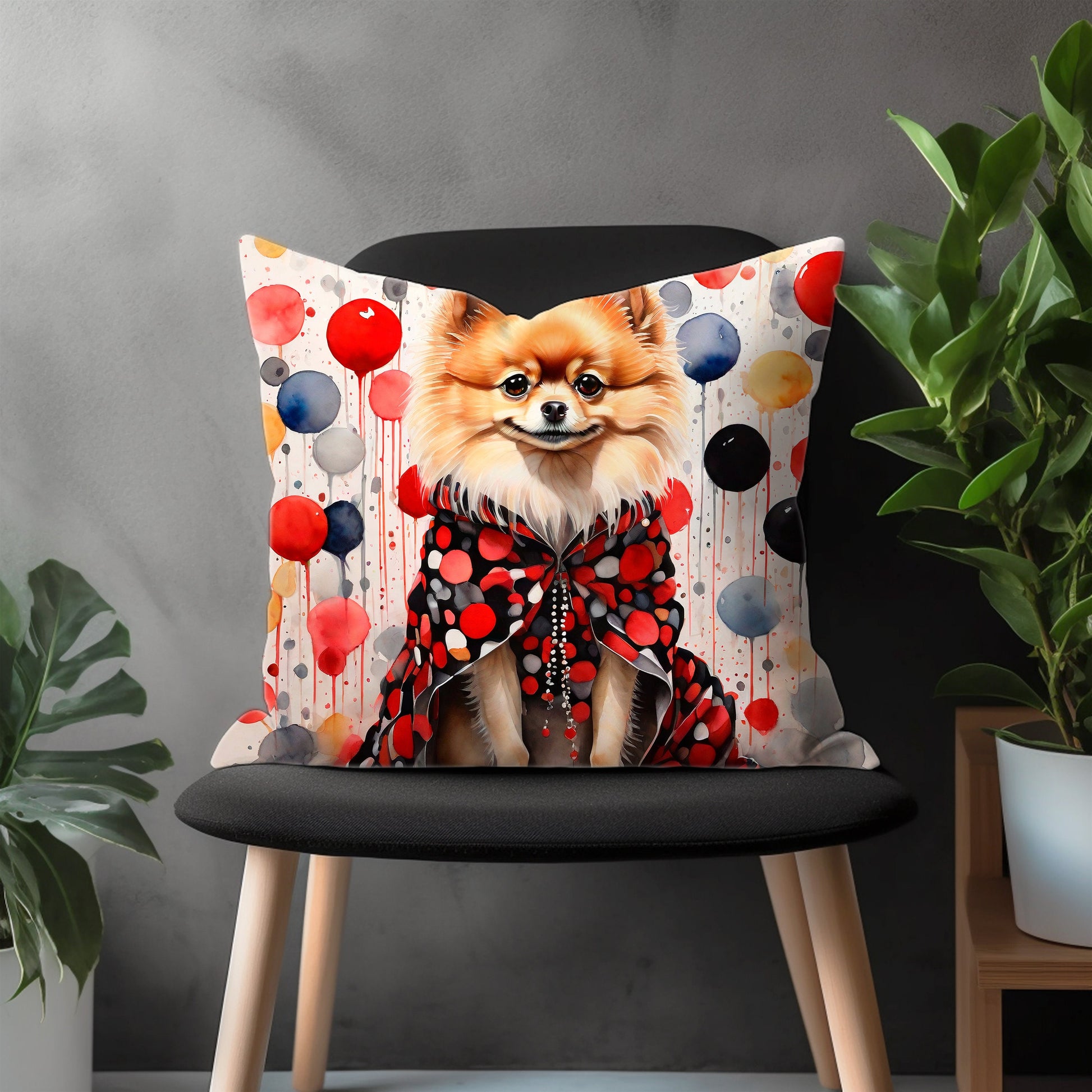 Funny Cat & Dog Pillow Cover, Puppy Bedroom Throw Pillow Case, Kitten Living Room Decoration, Furry Friend Home Decor