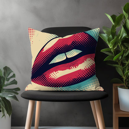 Omg Pillow Cover, Wow Pop Art Bedroom Throw Pillow Case, Funky Living Room Home Decor, Vibrant Colors Custom Made Pillow Cover