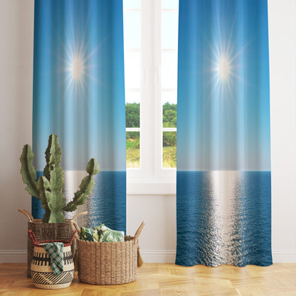 Beach Holiday Curtains Marine Theme Sea Window Panels